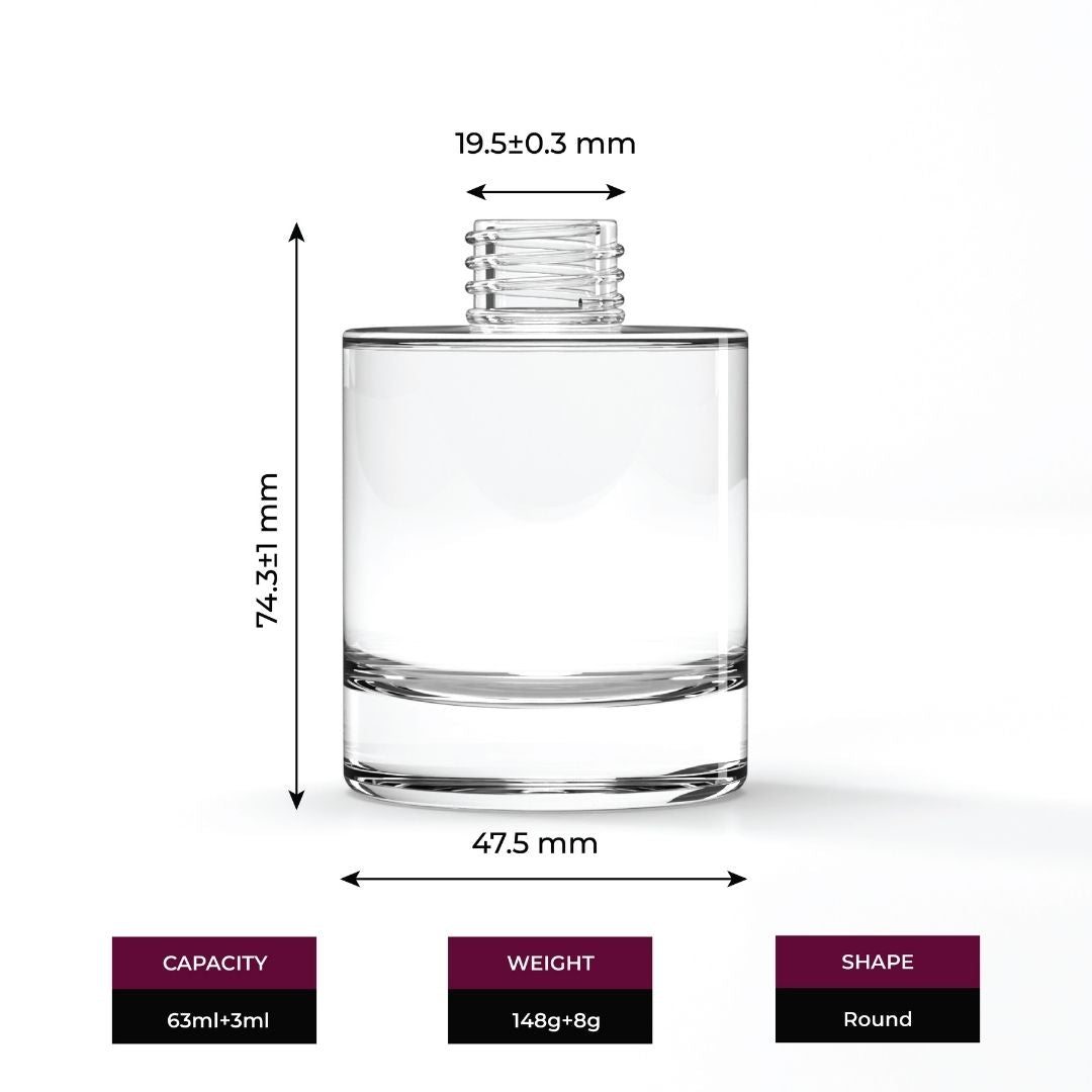 50ML | Button Dropper Bottle Heavy Base
