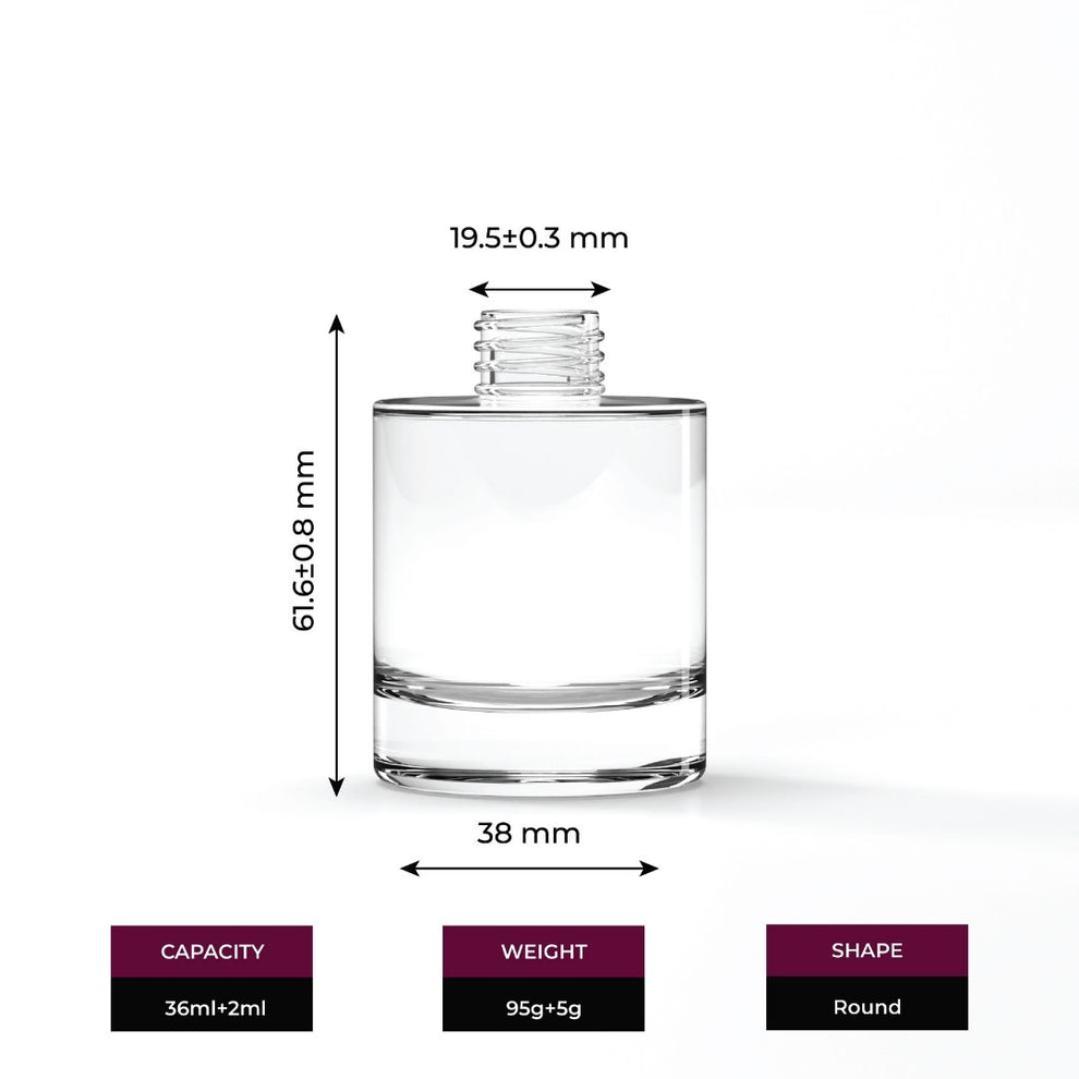 30ML | Button Dropper Bottle Heavy Base – LuxeGlass